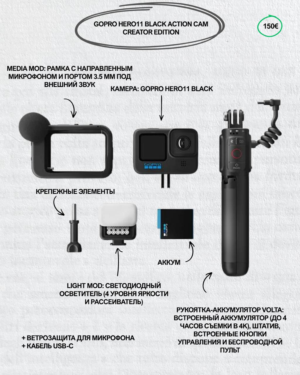 Продам GOPRO HERO11 Black Action Cam Creator Edition