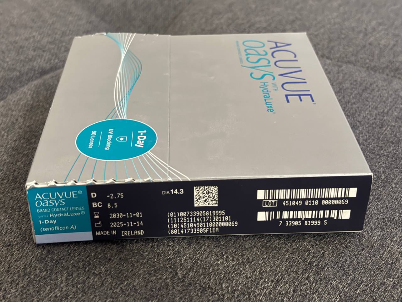 Линзы Acuvue Oasys 1-day