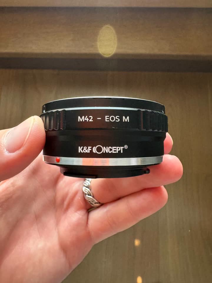 Адаптер K&F Concept для объектива M42 на байонет EF-M