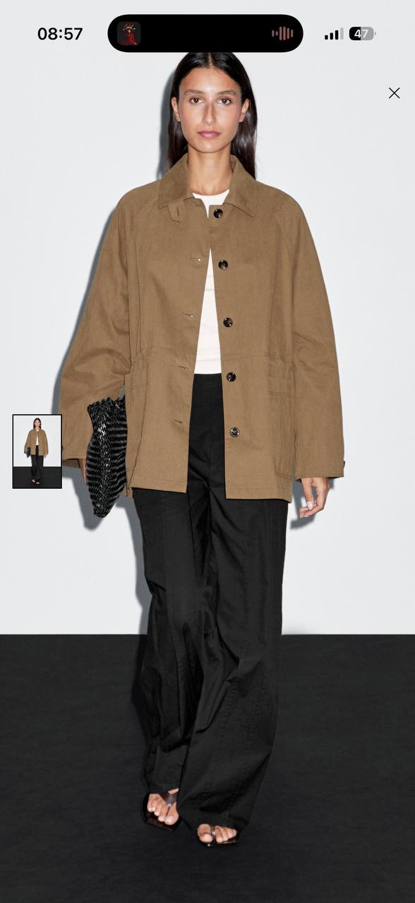 Куртка/укороченный тренч Massimo Dutti, S