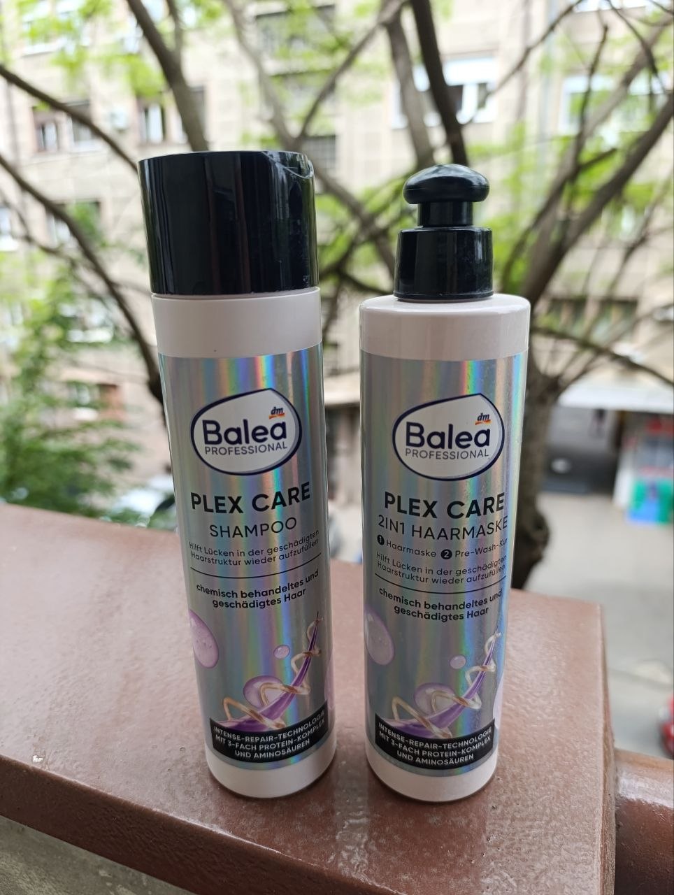 Отдам шампунь и маску для волос Balea Plex Care