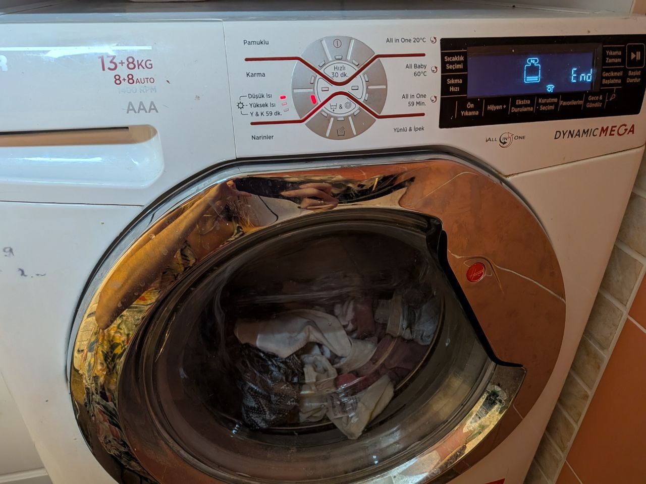 Hoover WDMT 4138AH/1-S mašina za pranje i sušenje veša