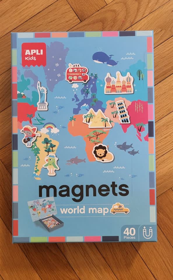Игра магнитная карта мира