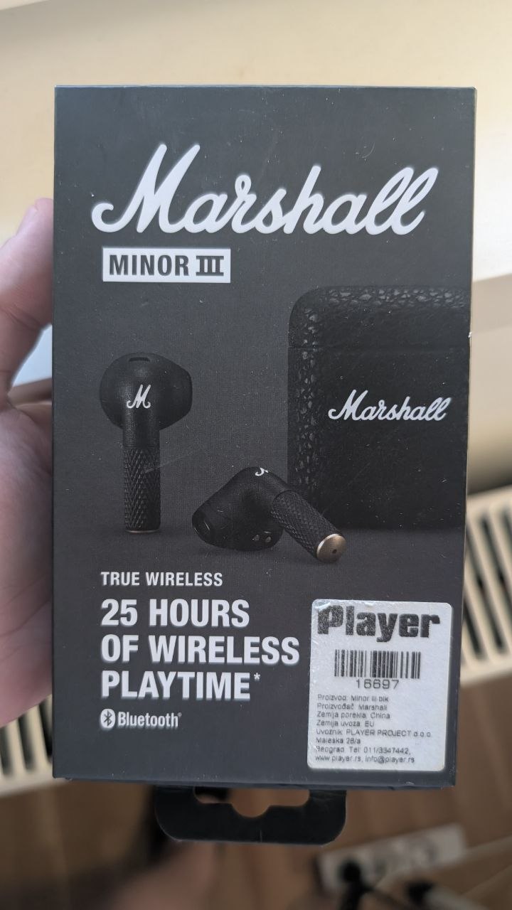Продам наушники Marshall Minor 3