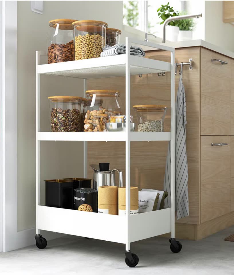Тележка белая IKEA.