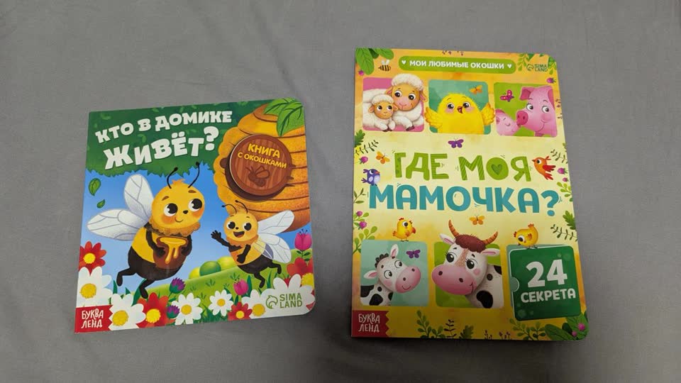 Книжки для малышей с окошками