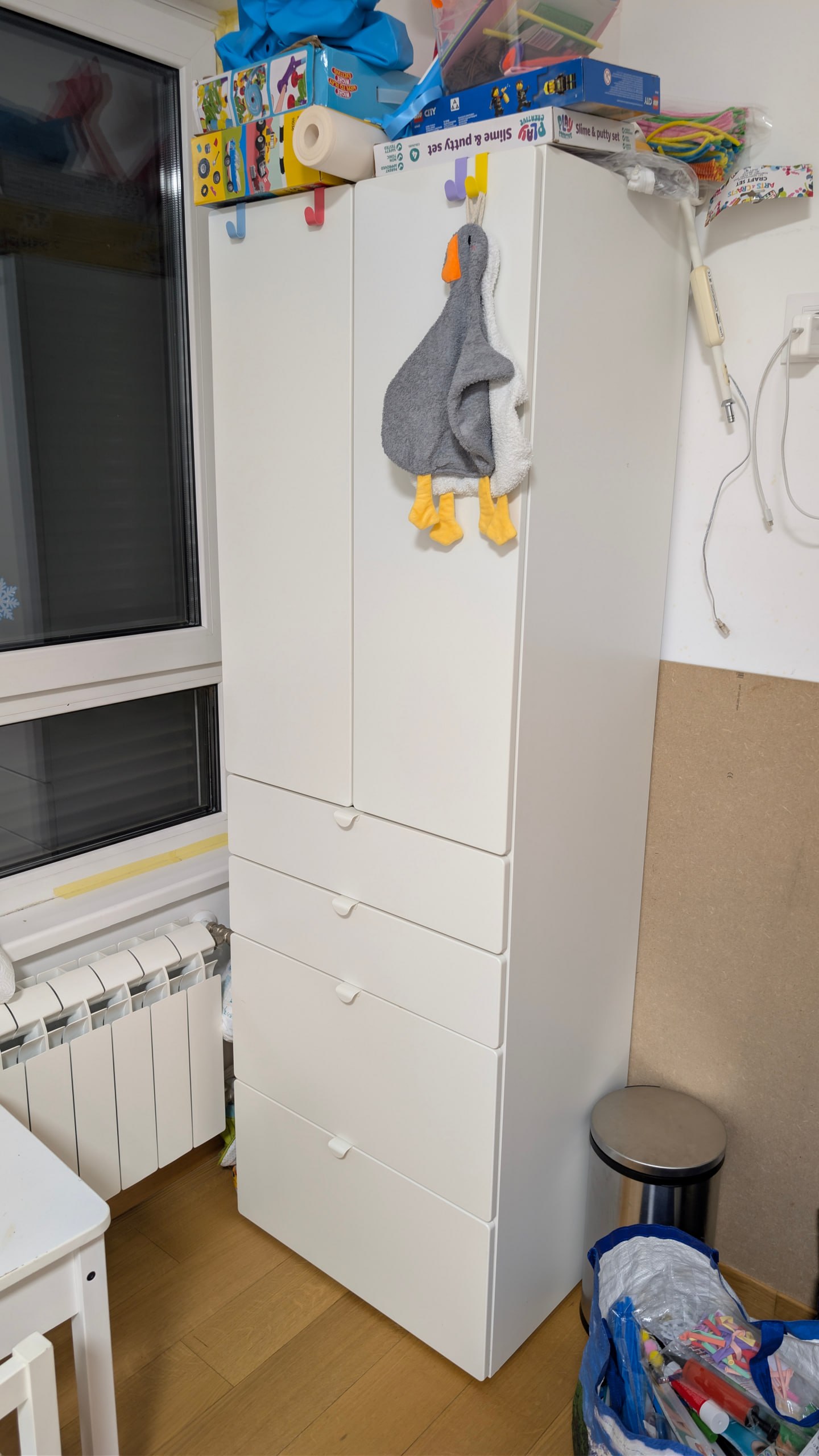 Dečji ormar IKEA SMÅSTAD / PLATSA (beli)