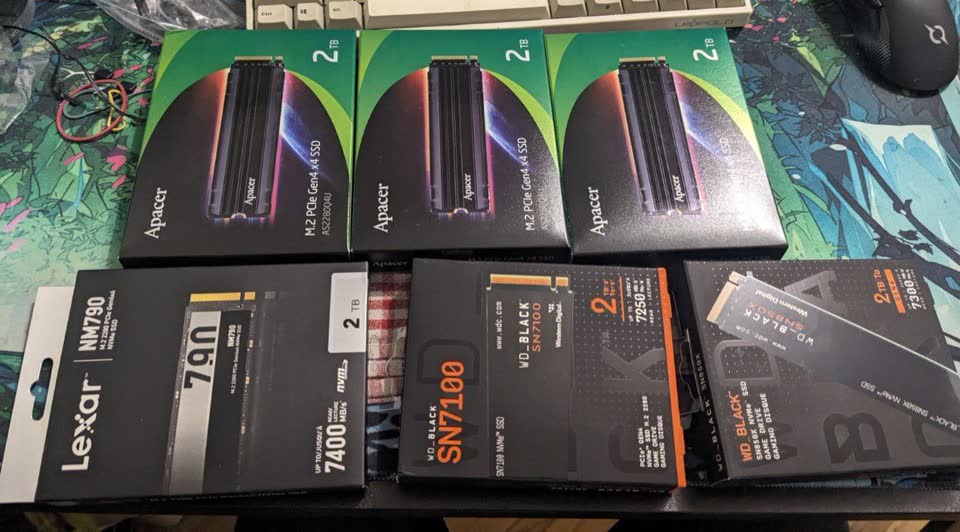 SSD diskovi Apacer, Lexar, XPG, WD
