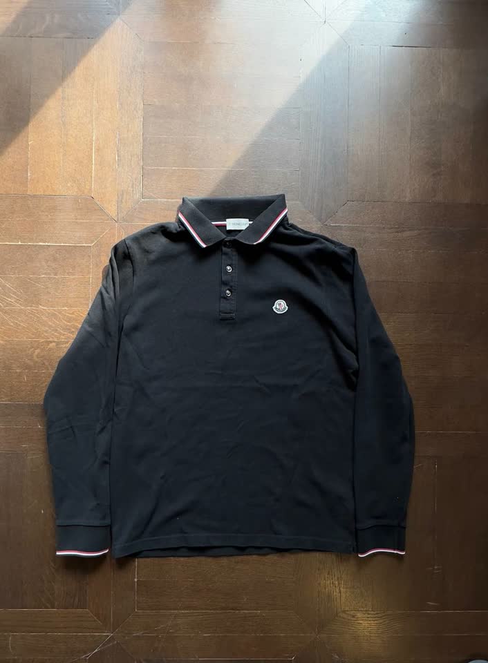 Мужское поло Moncler с длинным рукавом