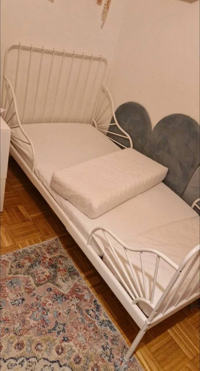 IKEA MINNEN krevet u kompletu sa dušekom i letvicama