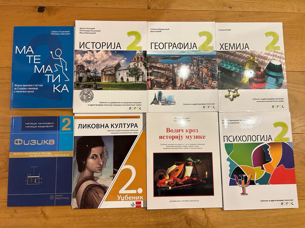 Учебники, 2й класс гимназии