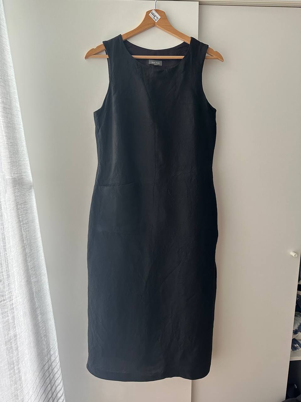 Чёрное платье 36 size midi