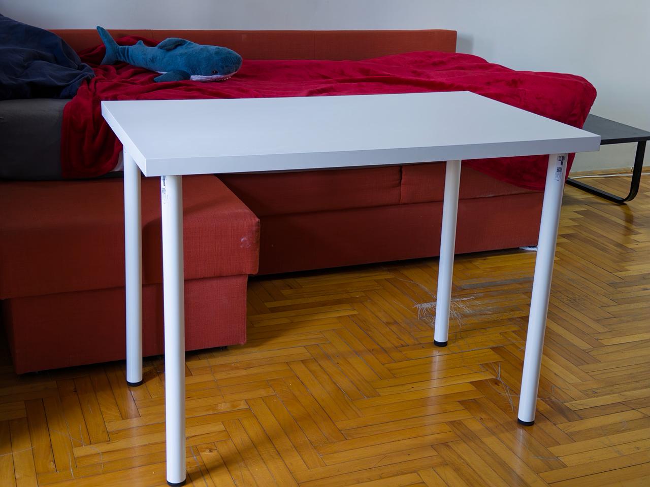 Sto 100x60 cm IKEA LINNMON, beli