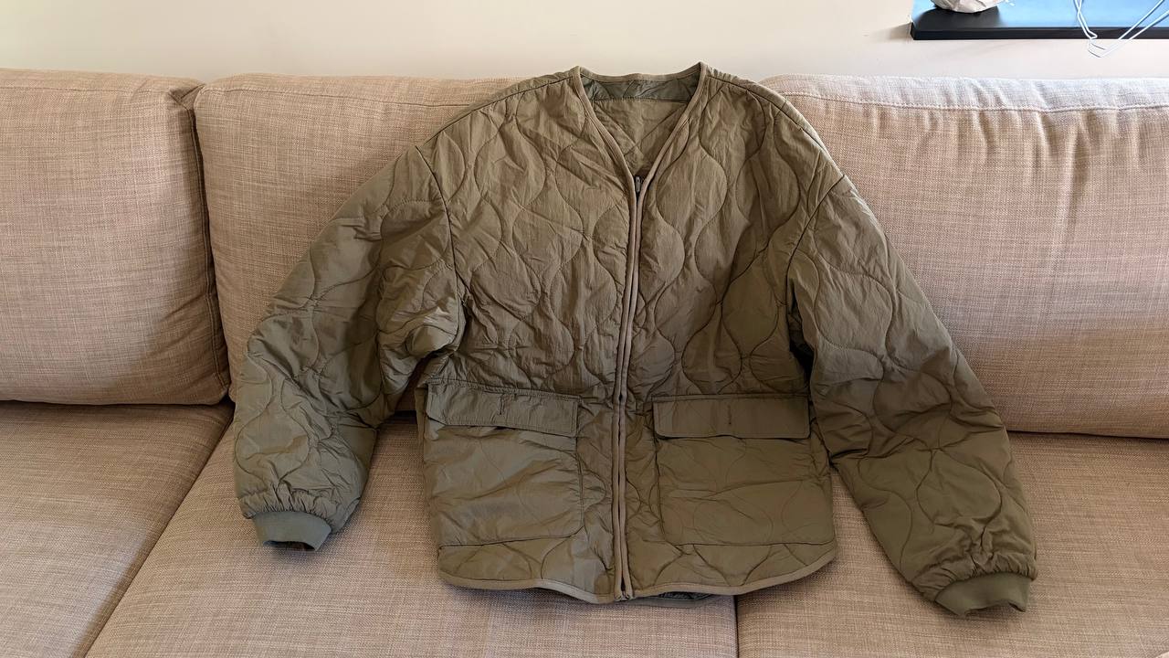 1. Куртка Zara S, подойдёт и на М, 800 дин