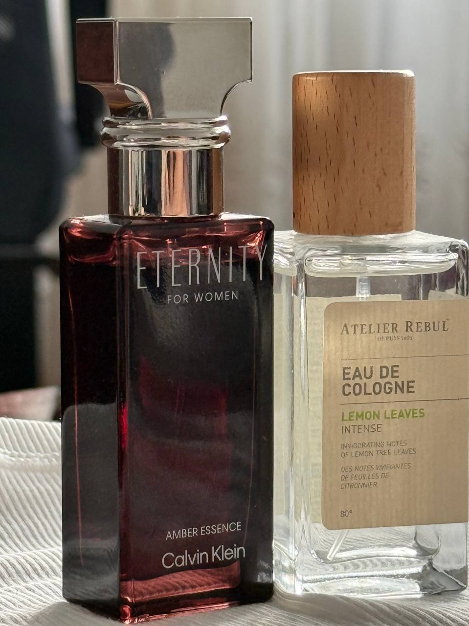 Eternity Amber Essence Calvin Klein и Lemon Leaves Intense Atelier Rebul