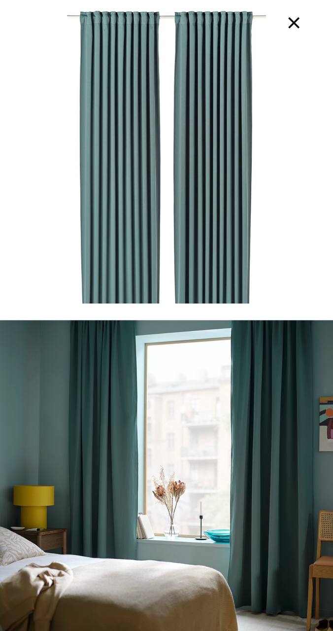 Шторы IKEA 145х300 см, 2 штуки