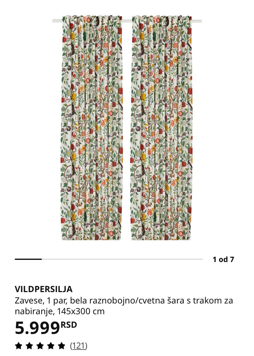 Zavese iz Ikee i til iz Jyska