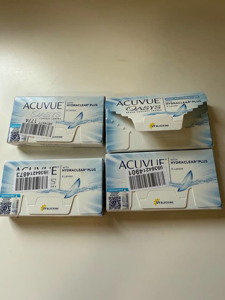 Линзы двухнедельные Acuvue Oasys