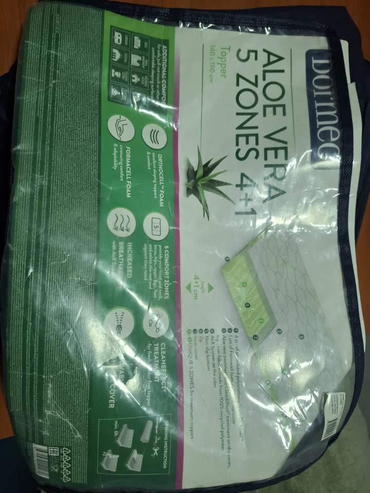 Ортопедический матрас dormed aloe vera 5 зон 4+1, 140x190