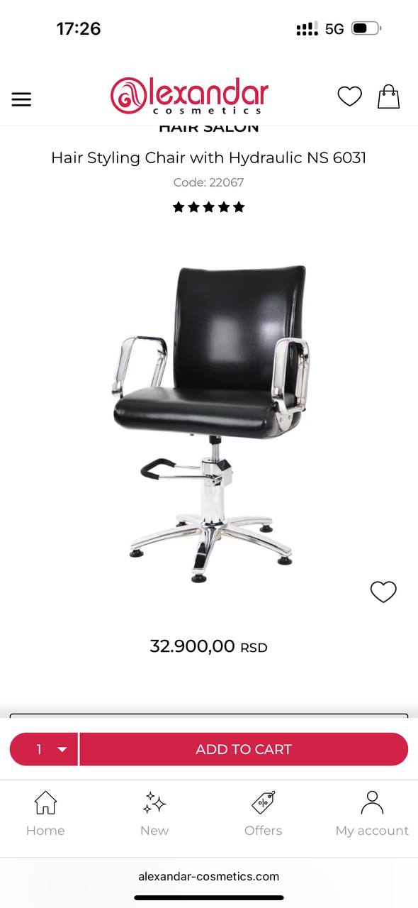 Prodajem frizersku stolicu