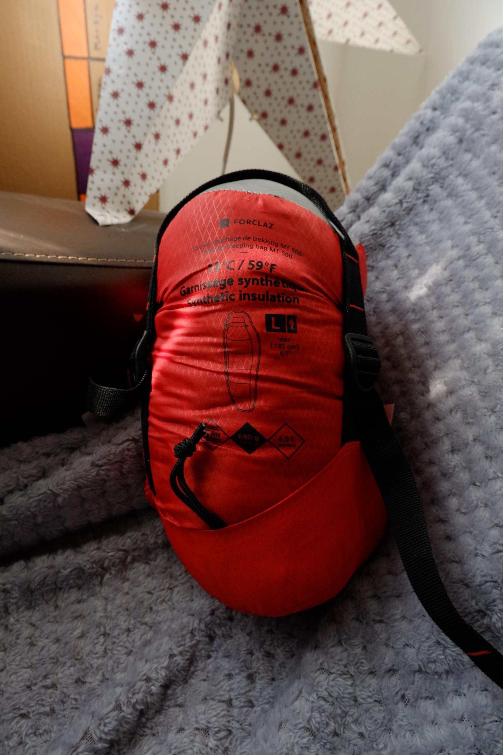 Супер легкий компактный спальник Decathlon Forclaz MT500 15°C