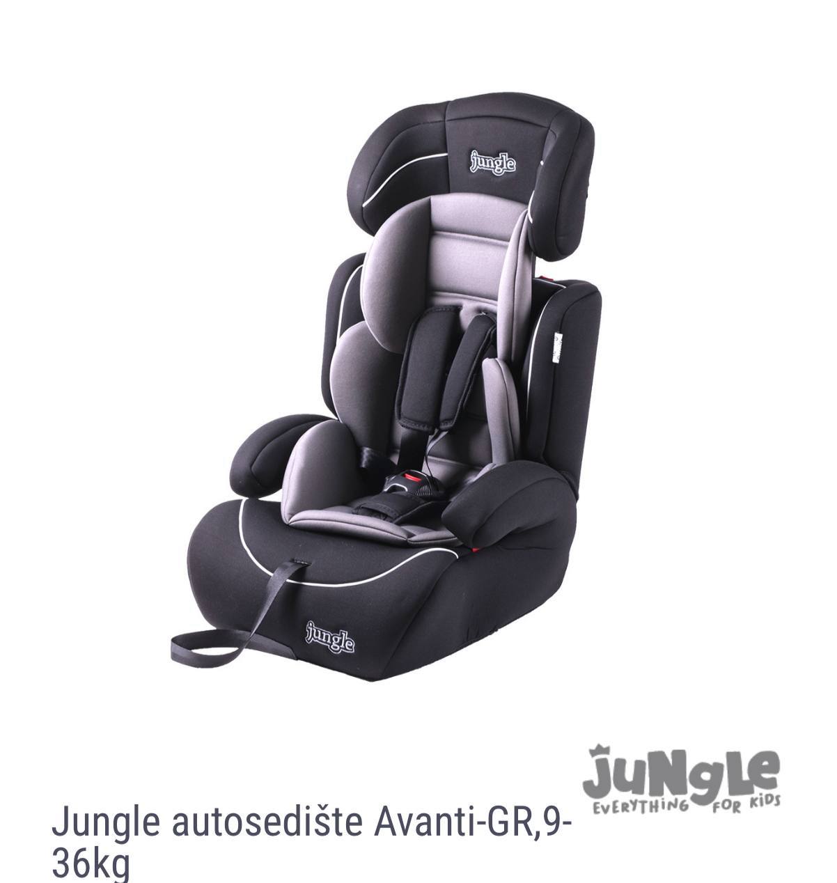 Новое автокресло Jungle Avanti-GR, 9-36kg (превращается в бустер в последствие), без изофикс