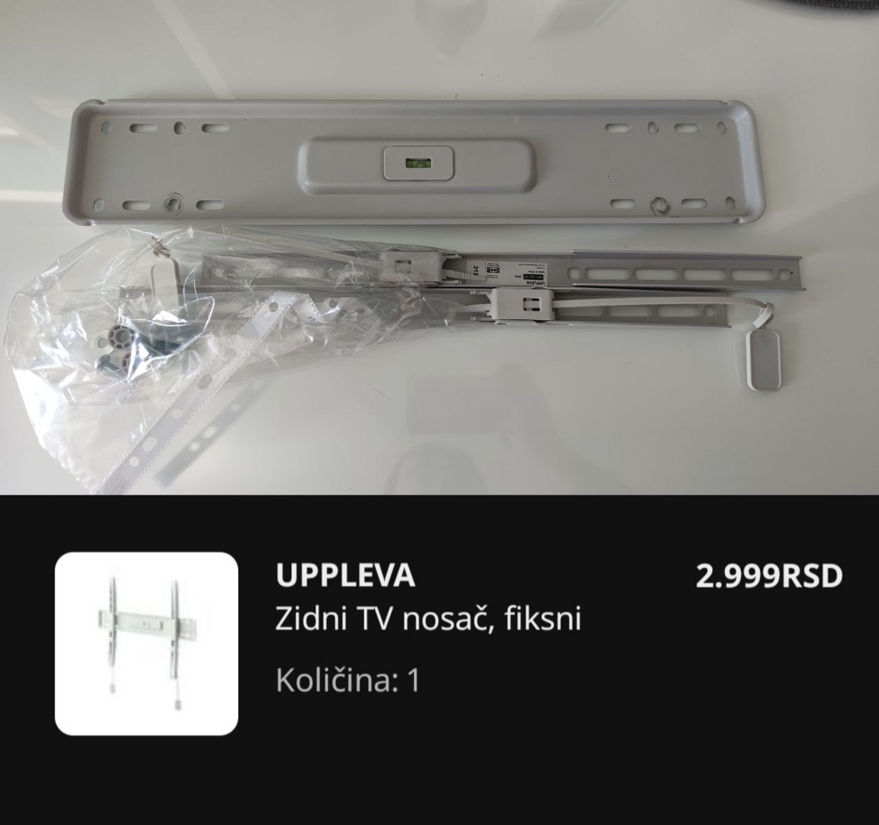 Настенный держатель для телевизора IKEA UPPLEVA