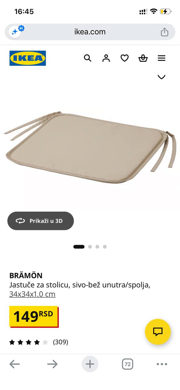 Podloge za stolice BRÄMÖN