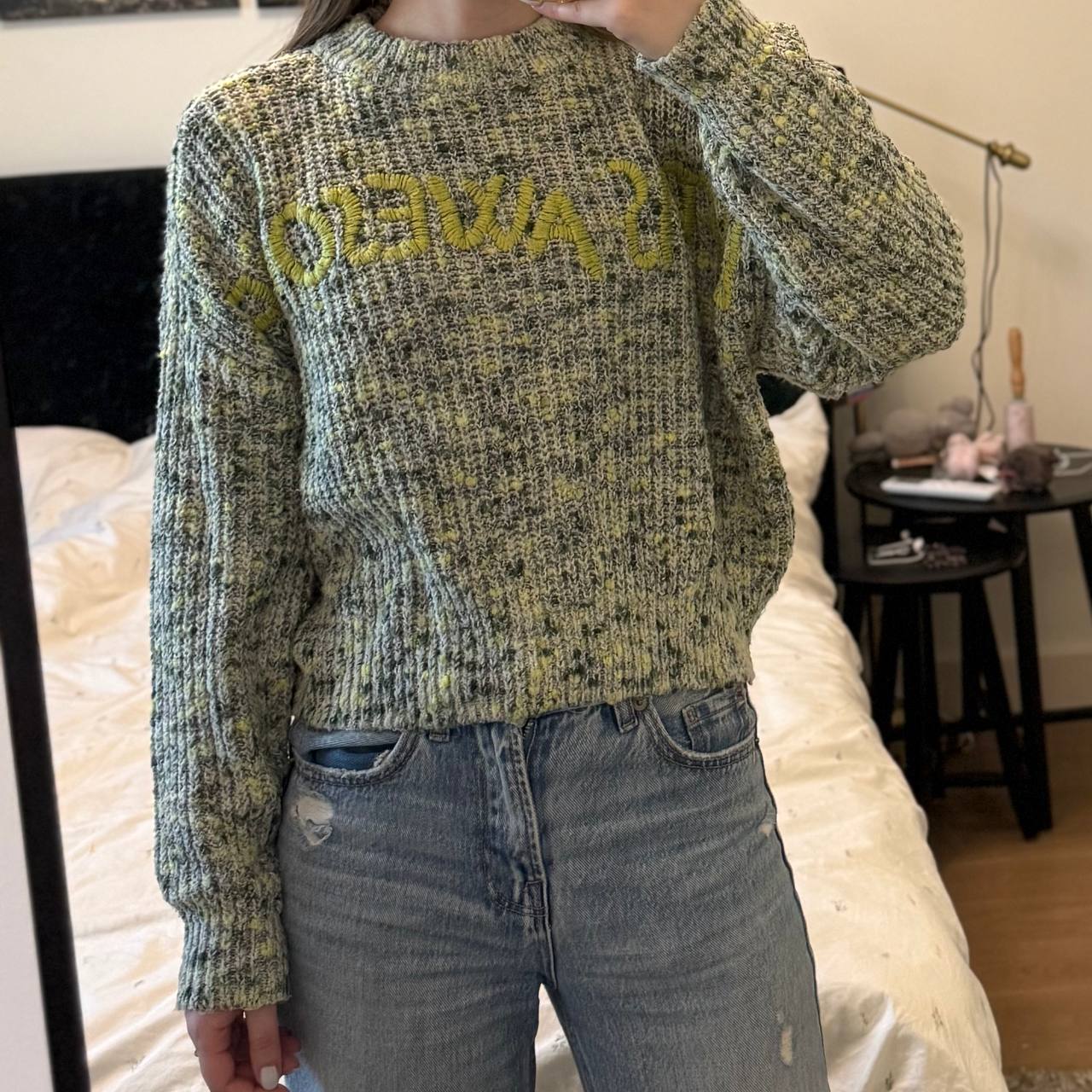 🔘Свитер в зеленых цветах — Desigual — XS — 1000 din