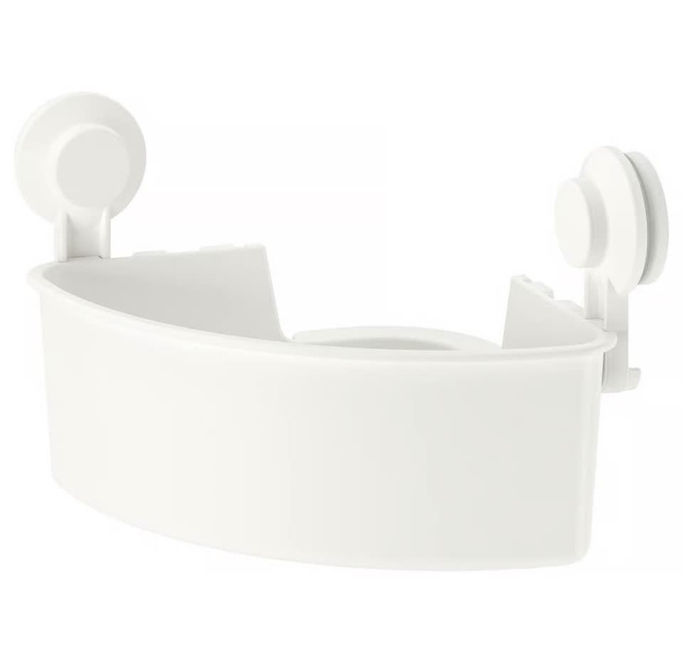 Угловая полка для ванных принадлежностей