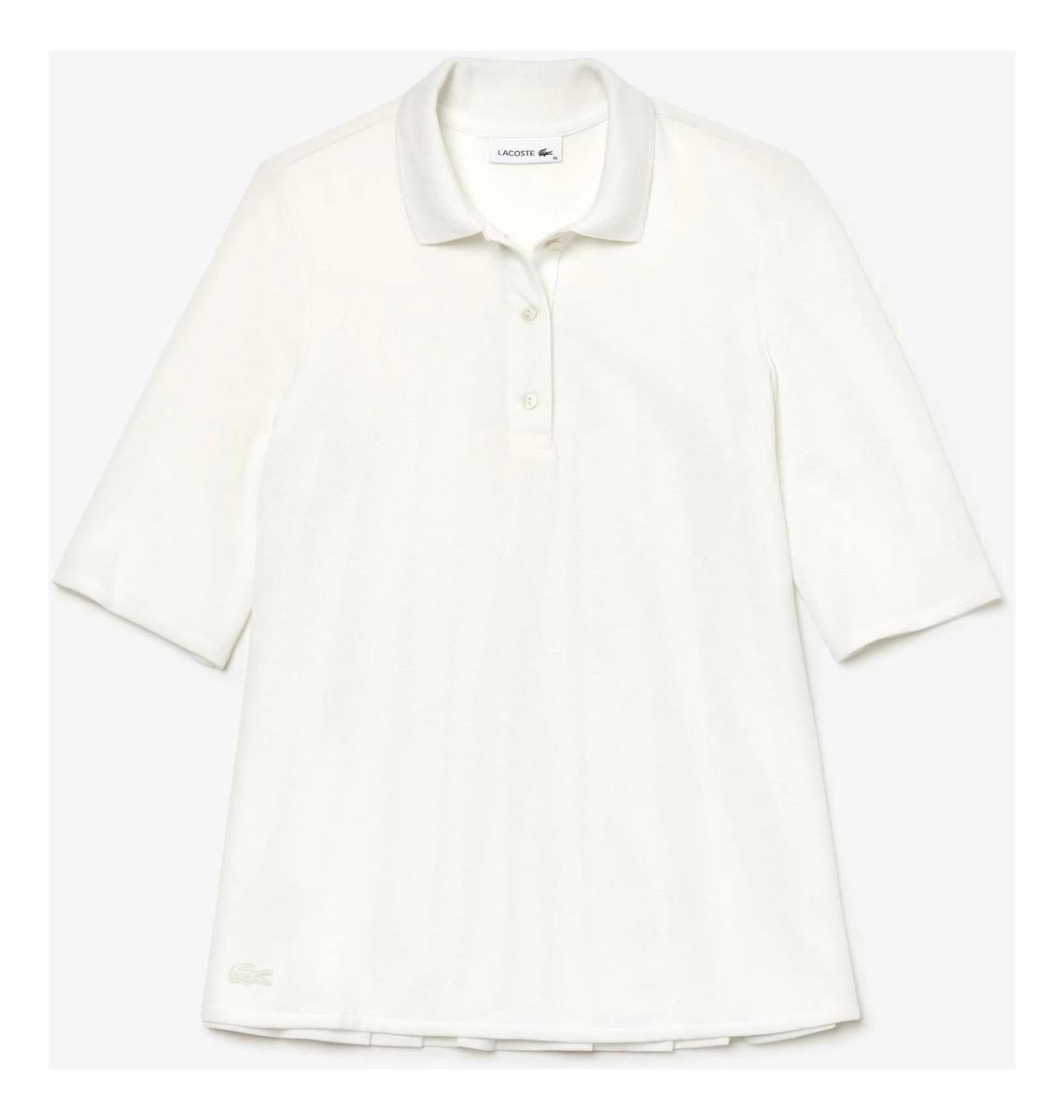 Поло Lacoste с плиссированной спинкой