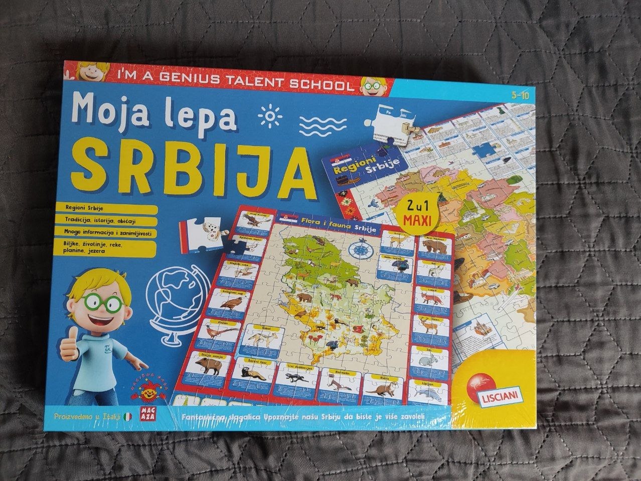 1. Puzzle potpuno nov 700 RSD, u pakovanju (u prodavnici košta 1'100). Moja lepa Srbija, 5-1