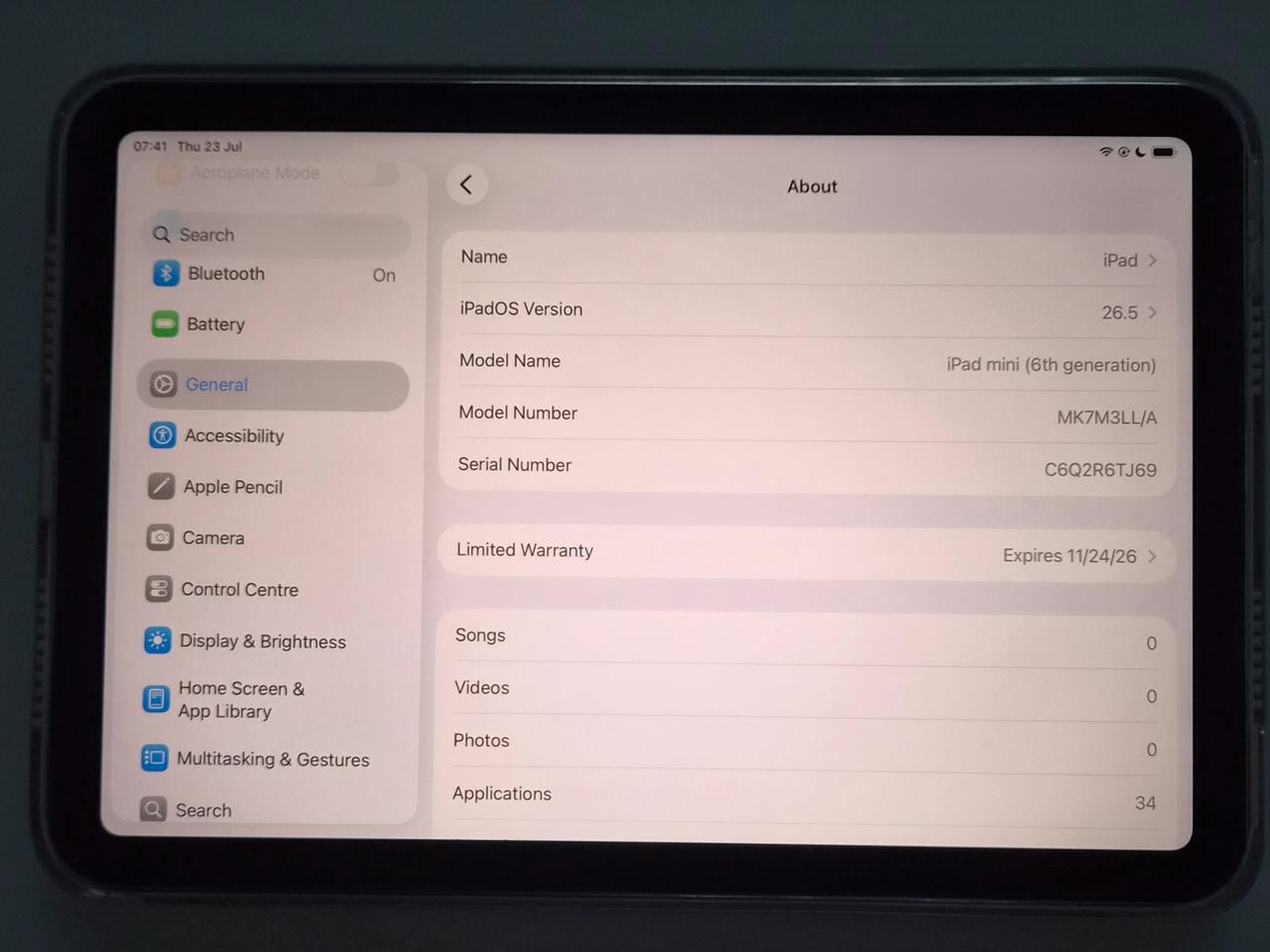 Prodajem iPad mini 6th Gen (Wi-Fi) 64 Gb