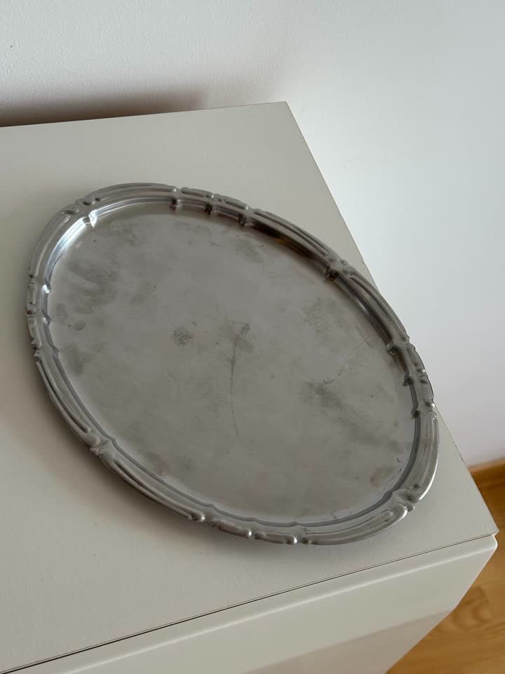 Винтажный поднос Италия клеймо mg inox
