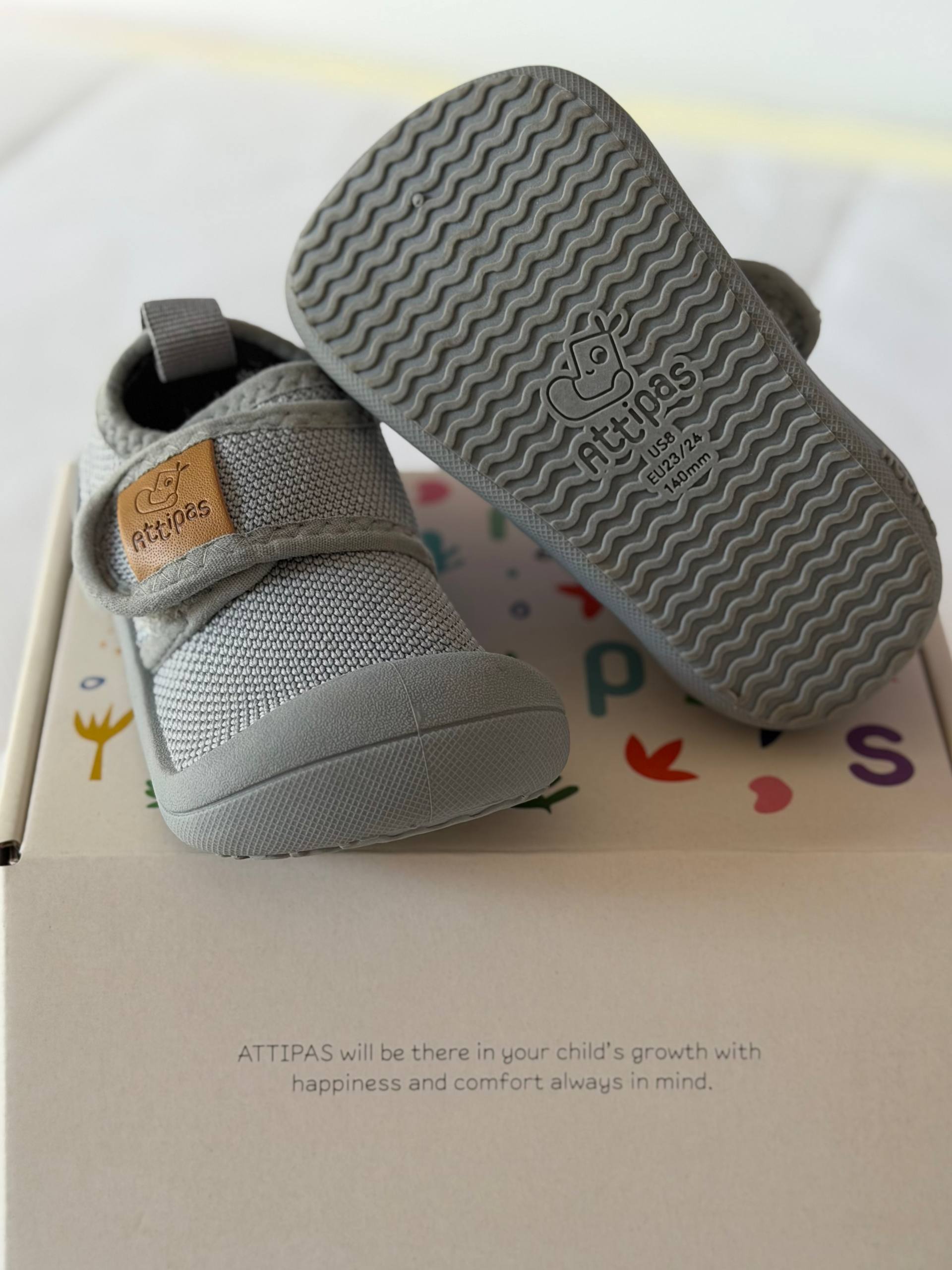 Attipas barefoot Skin shoes gray ботиночки