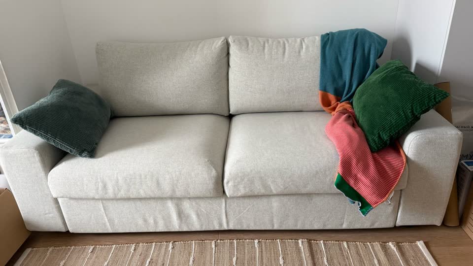 Раскладной диван IKEA Vimle светло-серый