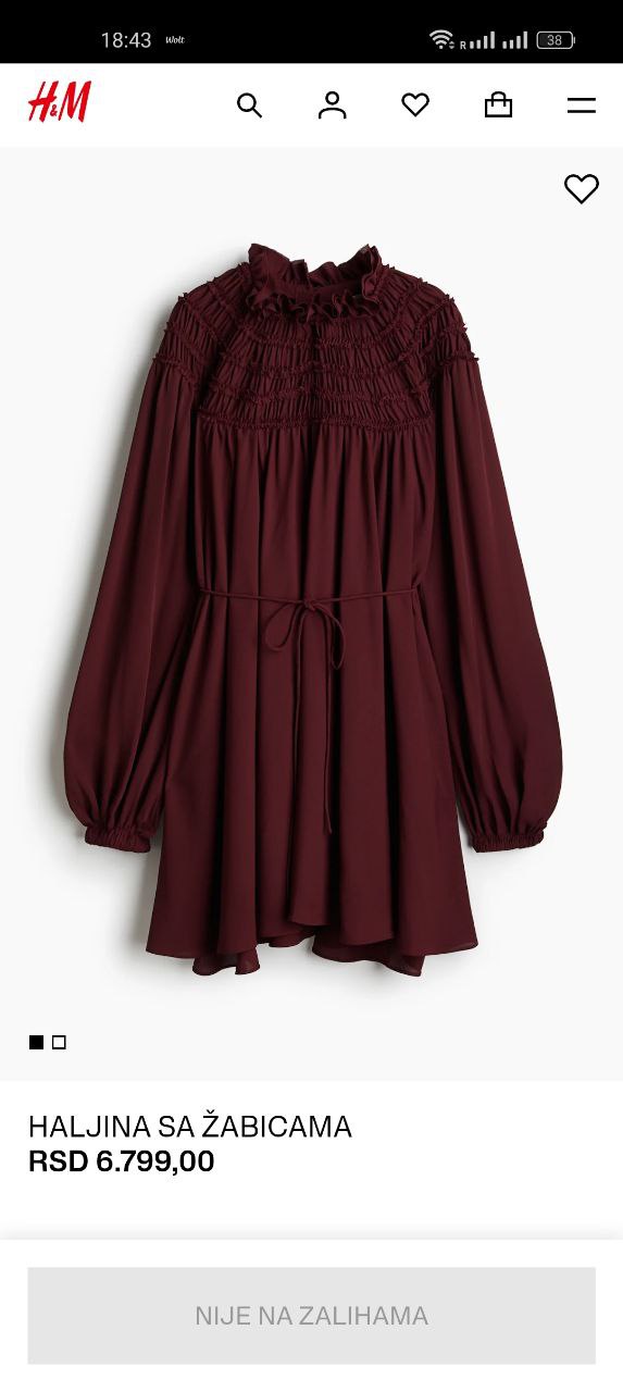 Платье h&m размер L
