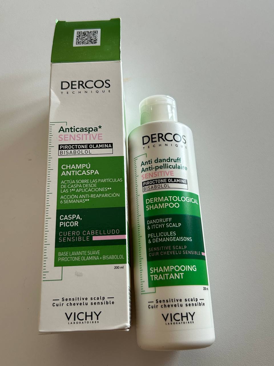 Шампунь dercos Vichy для чувствительной кожи головы