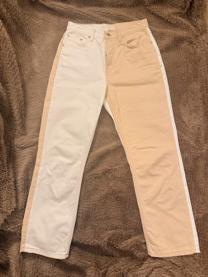 Джинсы Color Block от Topshop