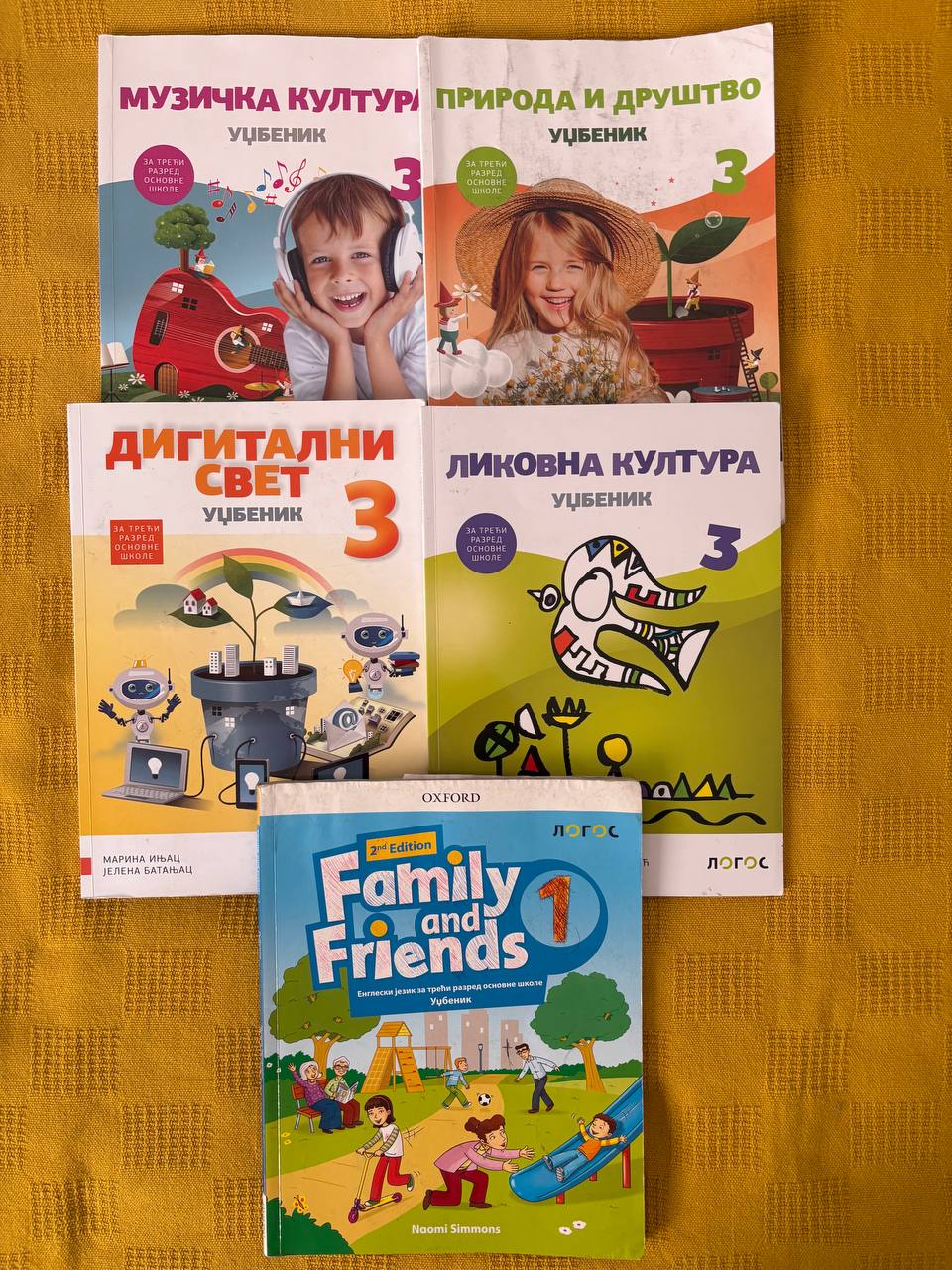 Udžbenici izdavača Logos za 3. razred i udžbenici za 5. razred