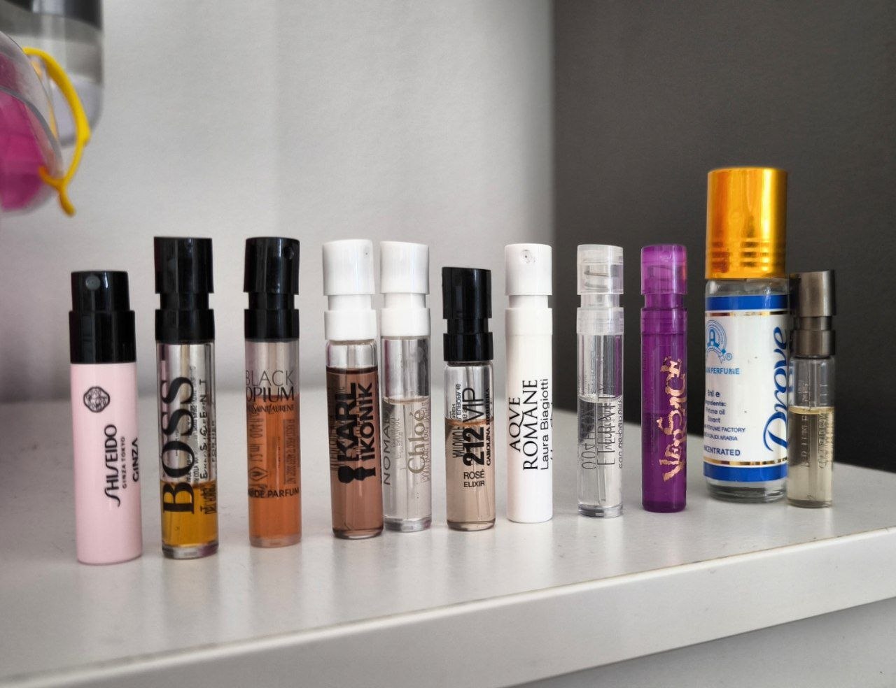 Female fragrance samples
