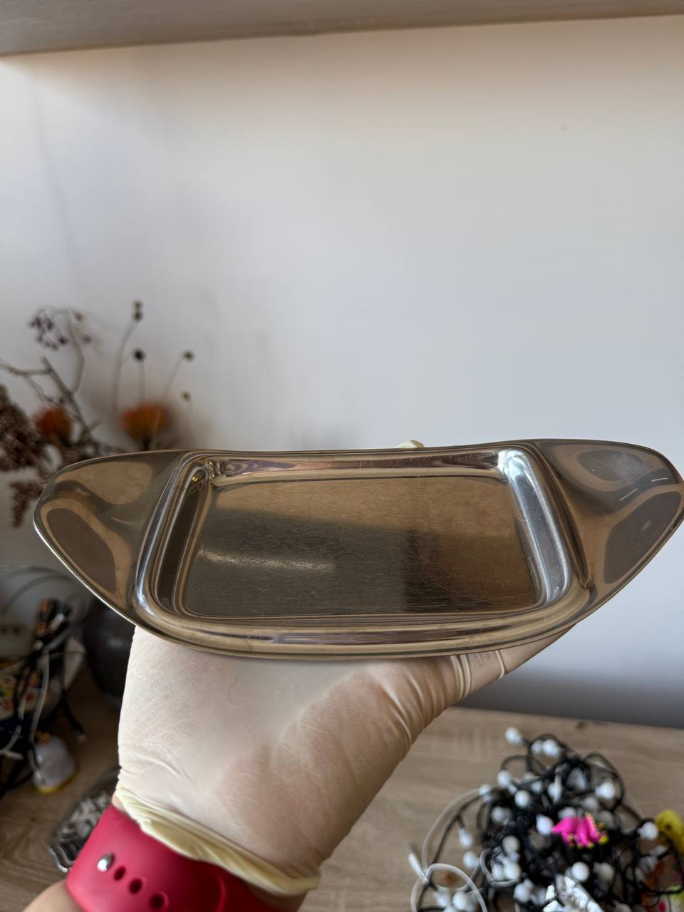 Malo vintage servirno tanjiriće/posudica za puter od nerđajućeg čelika WMF