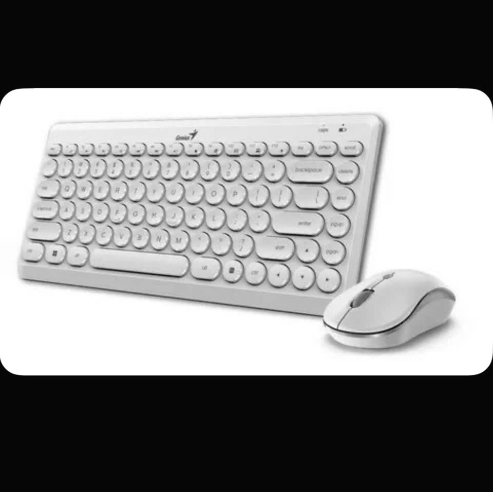 Tastatura Genius Luxe Mate Q8000K + miš, bela boja