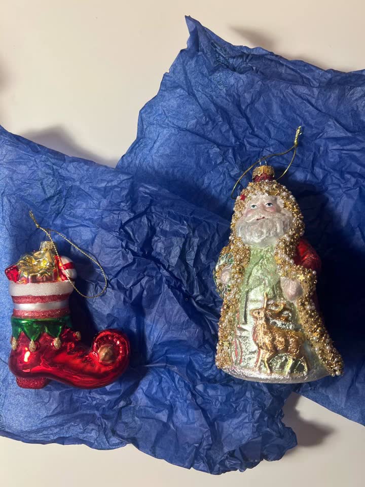 Стеклянные новогодние игрушки
