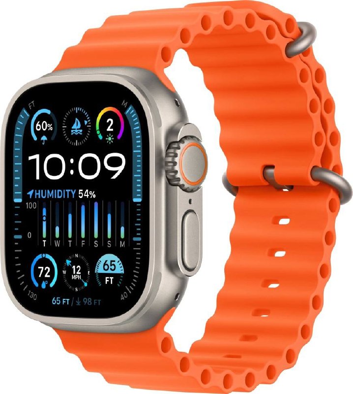 Apple Watch Ultra + оранжевый браслет