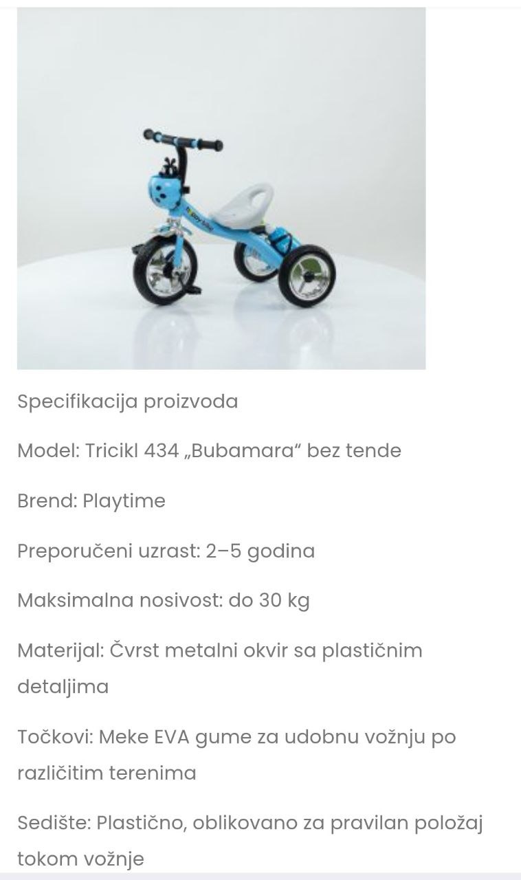 Dečji bicikl 2-5 godina
