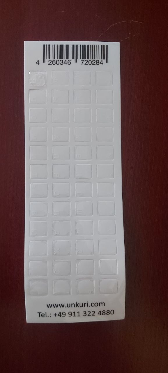 Nalepnice za tastaturu sa ruskim simbolima