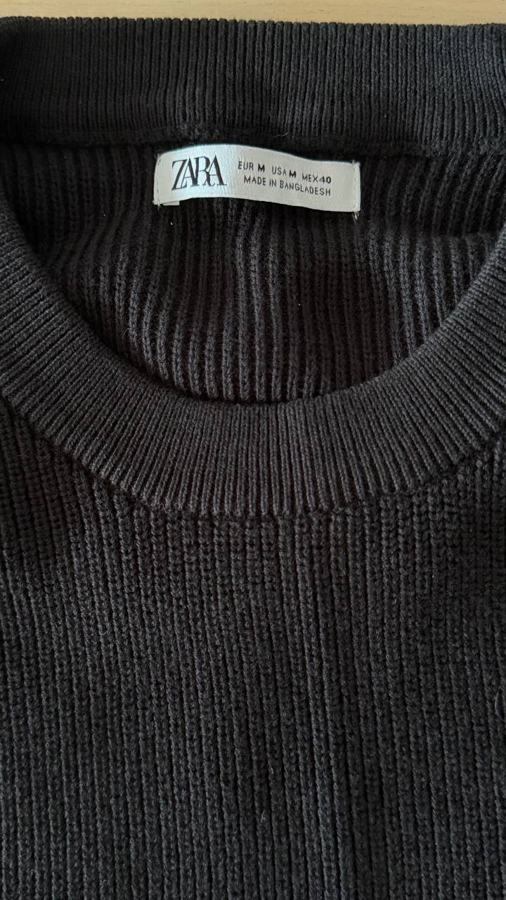 Свитер Zara мужской чёрный, размер M