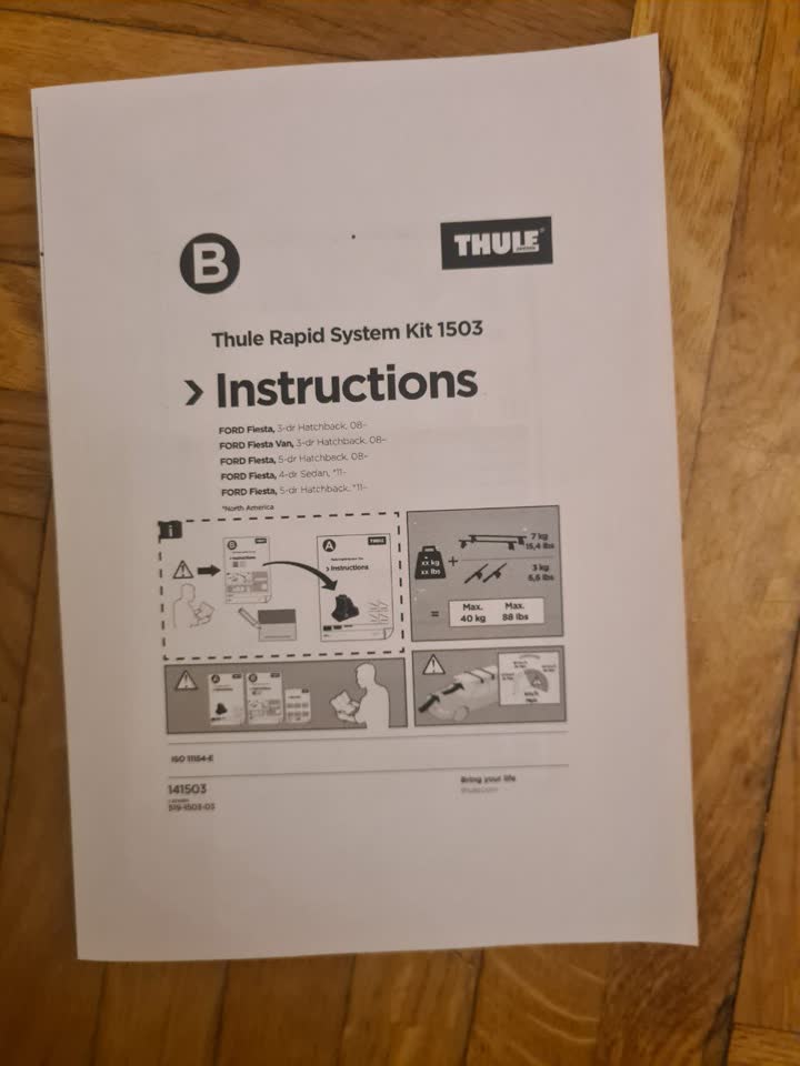 Thule system kit 1503