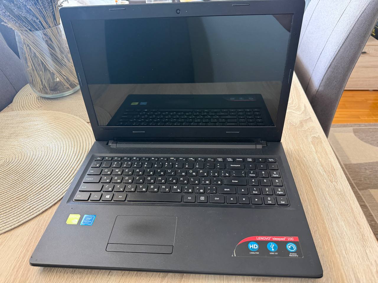 Ноутбук Lenovo ideapad 100, процессор Intel i5-8400, Wi-Fi адаптер, зарядка